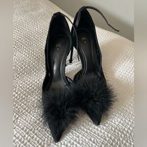 Zara suede shoe with puff 40/9